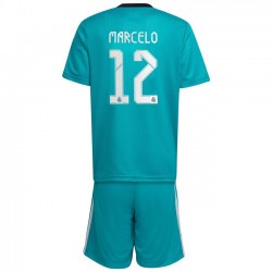 Camisola Real Madrid Marcelo 12 Equipamento Terceiro 2021-2022 Manga Curta